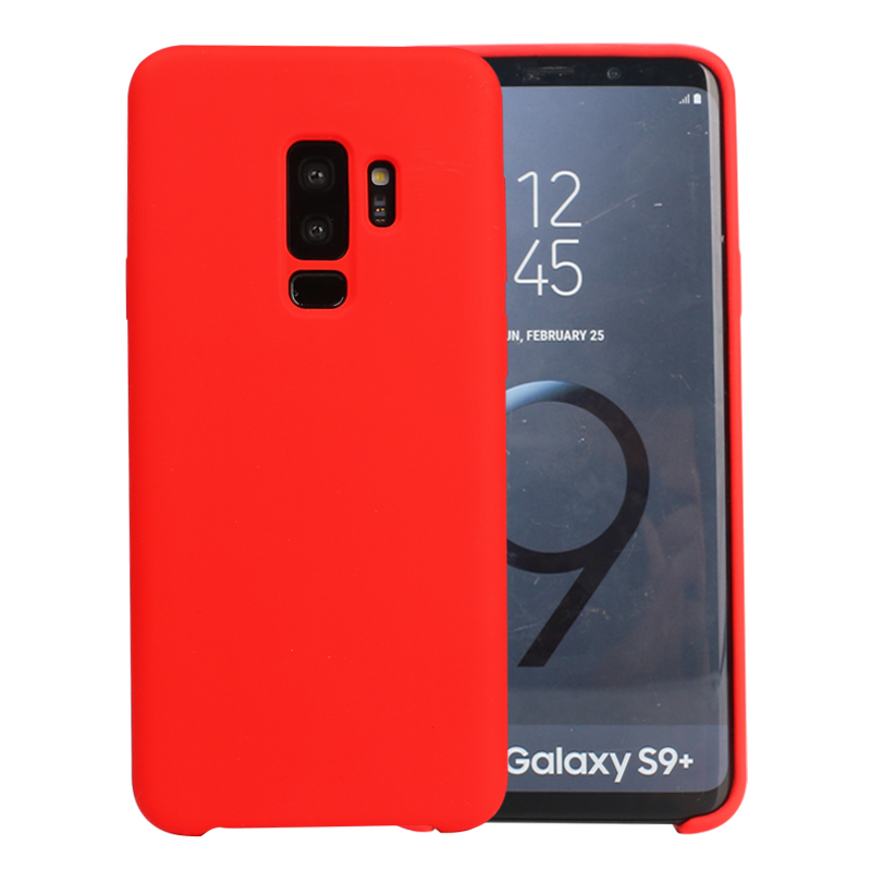 Galaxy S9+ (Plus) Pro Silicone Hard Case (Red)